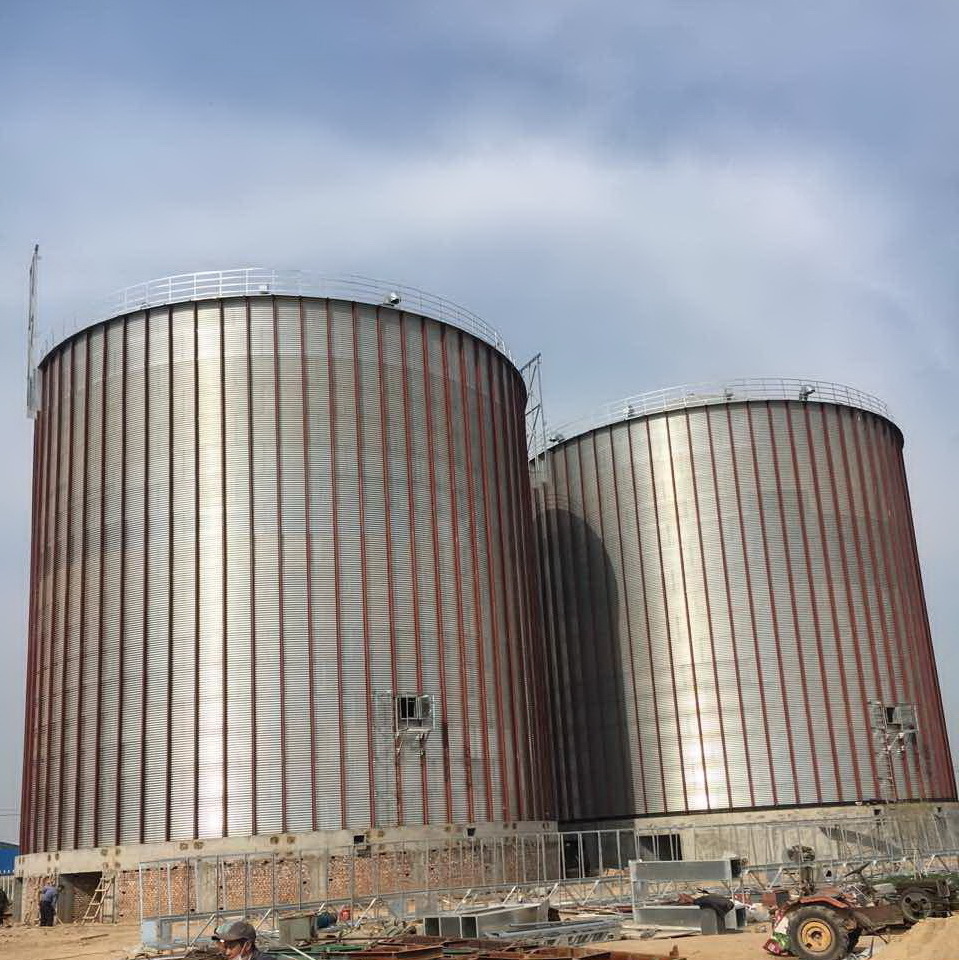 Used grain bins corn paddy wheat steel silos 50t to 15000t grain silo for sale