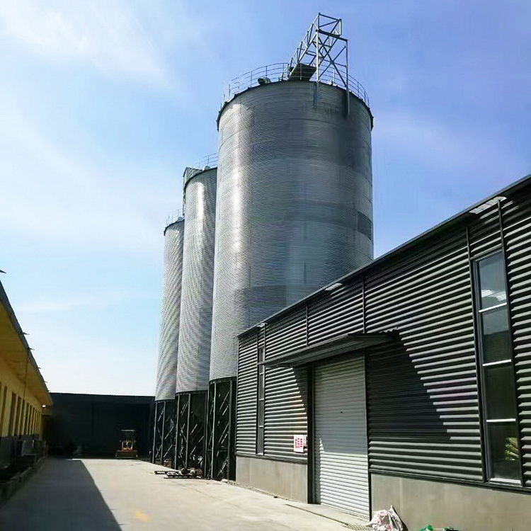 Farm used 5t 10t 20t galvanized feed silo steel  grain silo for poultry feed animal breeding farming feed bins for sale