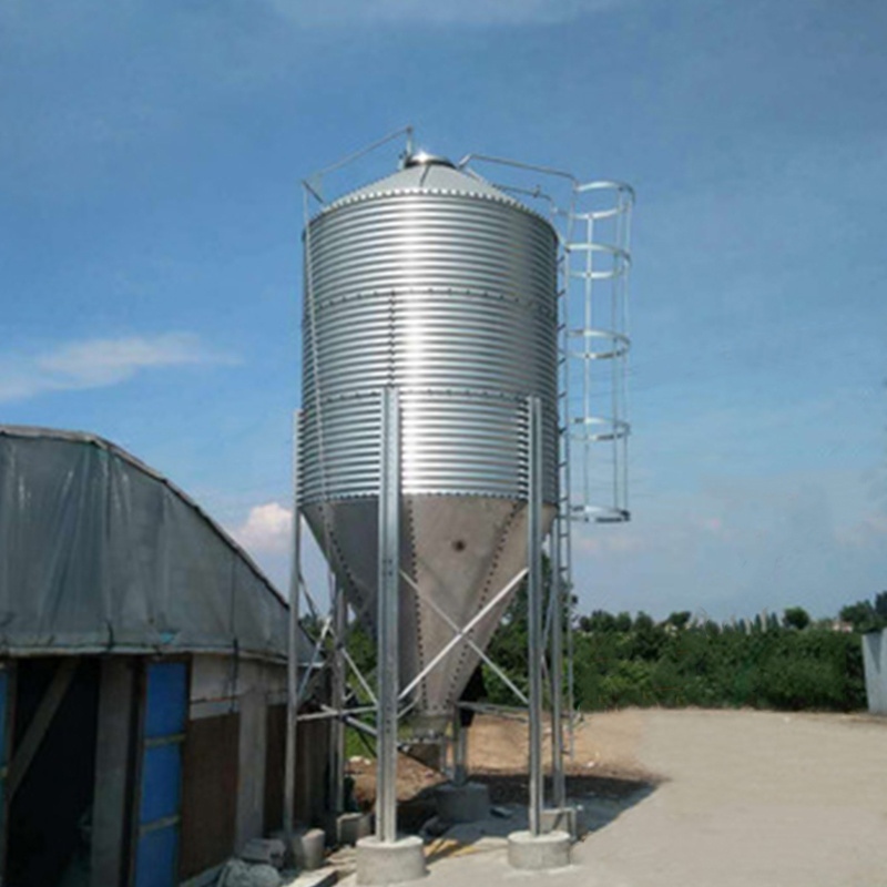 200t customized capacity equipped with conveyor soybean seed wheat grain storage silos