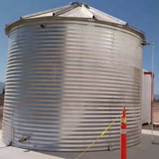 1 million liter large tank for rain water 100m3 corrugated steel water storage tank for sale