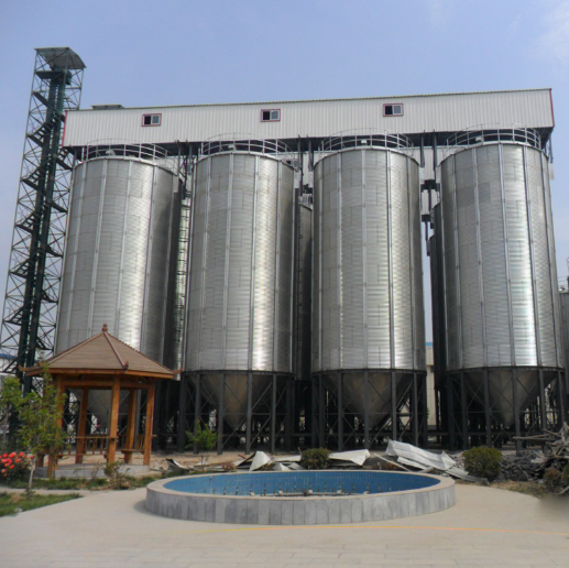 flat bottom grain silos prices 100t-10000t galvanized grain storage silo 250 ton small grain steel silo for sale