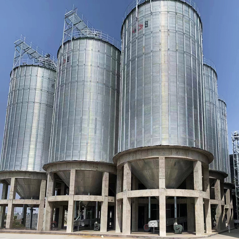 Prefabricated steel bin silo grain auger coffee bean silo flexible grain silo