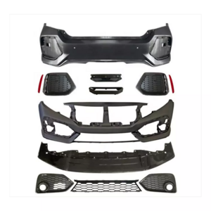 2016 Type-R Style Complete Body Kit Front Bumper for Honda Civic FK8 2016-2022 Sedan Upgrade PP ABS