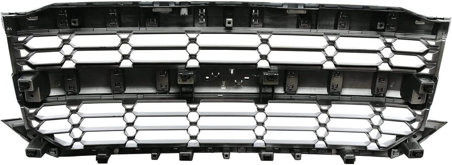 FRONT GRILLE For 2016 2017 2018 Chevrolet Silverado 1500 HIGH COUNTRY Matte Black w/Chrome Mldg other auto parts Grill GM1200759