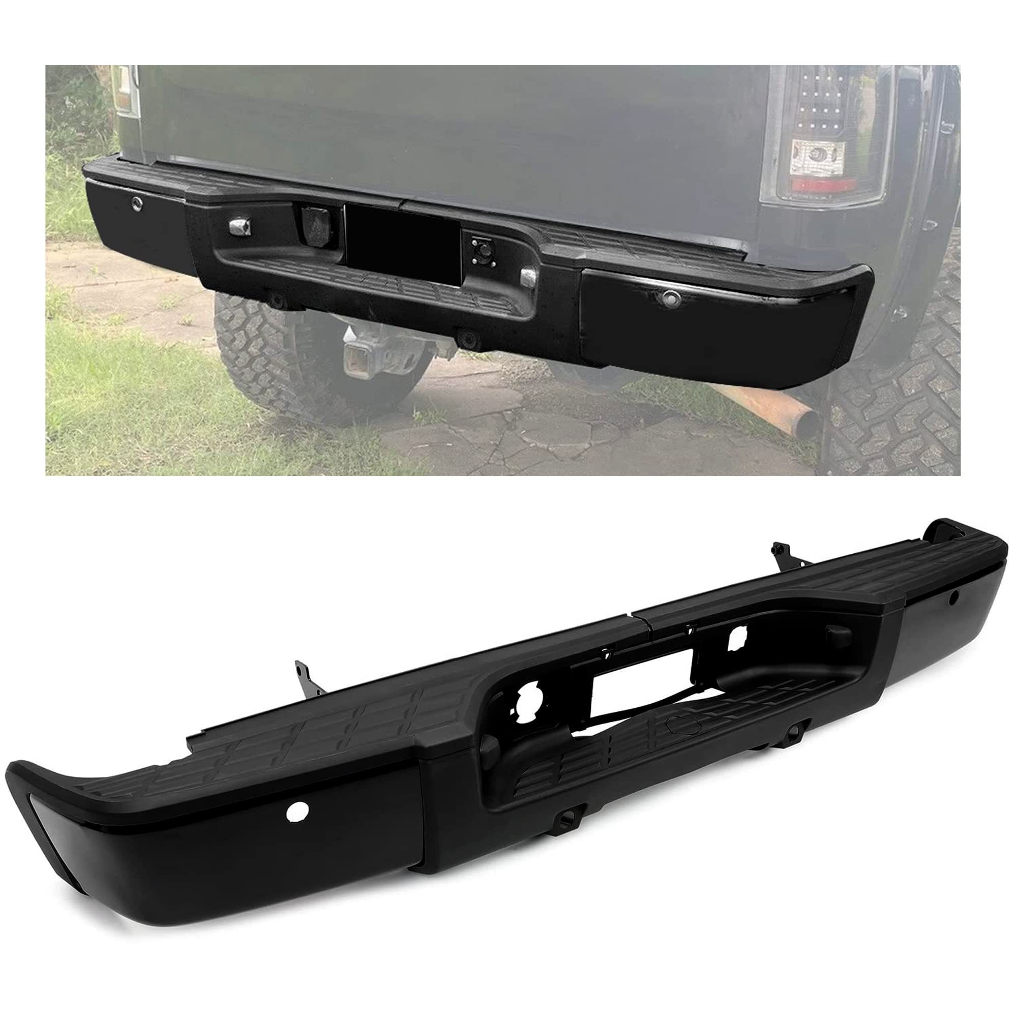 Prime rear step bumper for 2007-2013 Chevrolet Silverado 1500 w/ Rear Object Sensors Corner Step REAR BUMPER GM1103149P