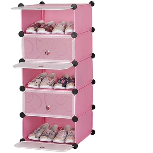 Factory PP DIY  Portable shoe rack closet  kids clothes  Cabinet  plastic shoe rack storage