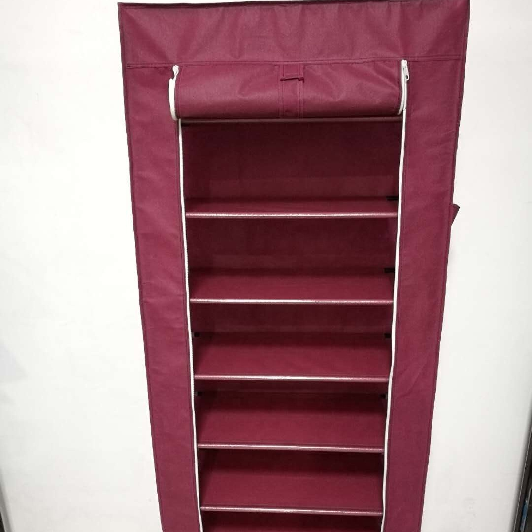 factory outlet quality shoe rack and wardrobe folding non-woven shoes cabinet