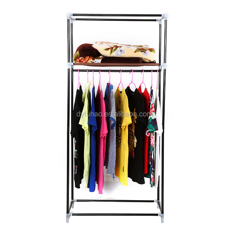 2020 Factory direct Wholesale Cheap Folding closet Foldable Non Woven Canvas cabinet Cloth Wardrobe