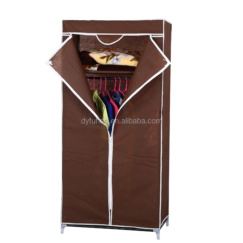 2020 Factory direct Wholesale Cheap Folding closet Foldable Non Woven Canvas cabinet Cloth Wardrobe