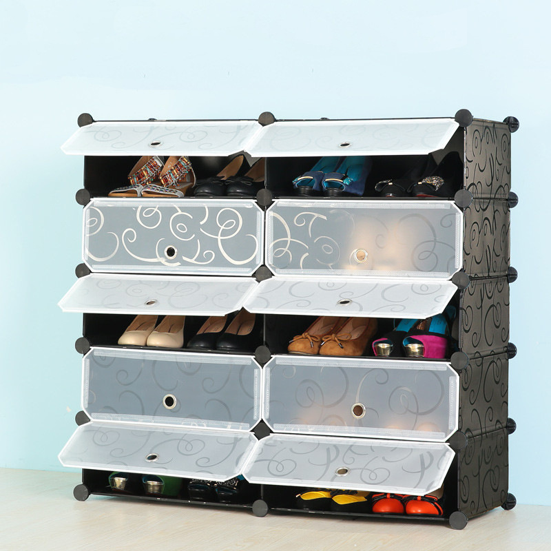 Magic simple assemble  diy portable shoe rack closet folding shoe rack cabinet