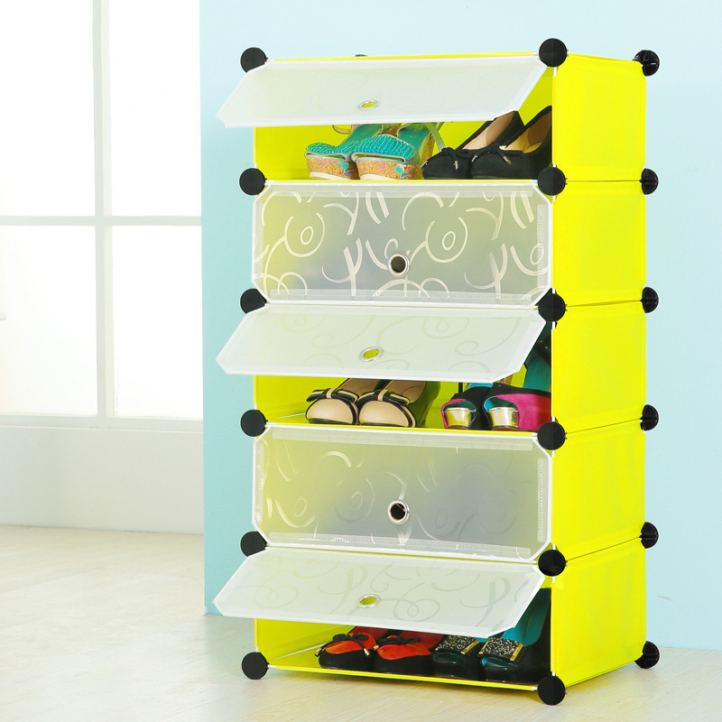 Magic simple assemble  diy portable shoe rack closet folding shoe rack cabinet