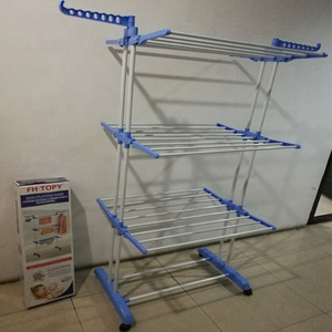 Clothes drying rack cloth dryer hanger stand folding  laundry rack