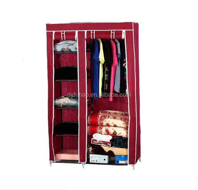 Non-woven cloth Portable Foldable fabric bedroom Storage cabinet