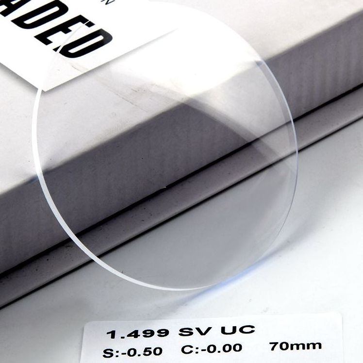 Photon Wholesale hot selling factory customization 1.499 Single Vision Uc Lenses resin 70mm plastic lenses