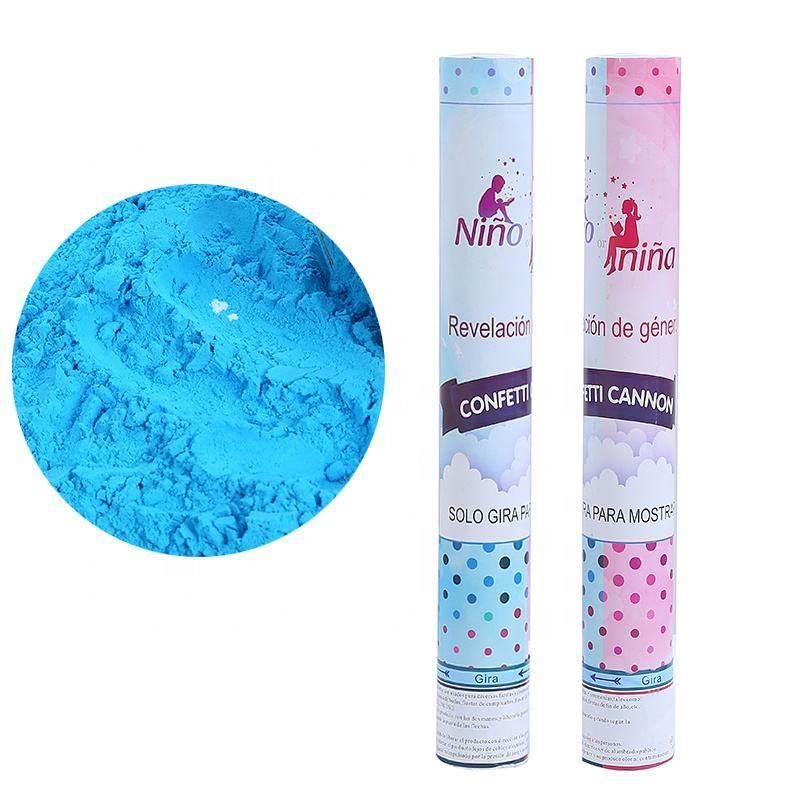 Colorful party fireworks biodegradable gender reveal powder confetti cannon