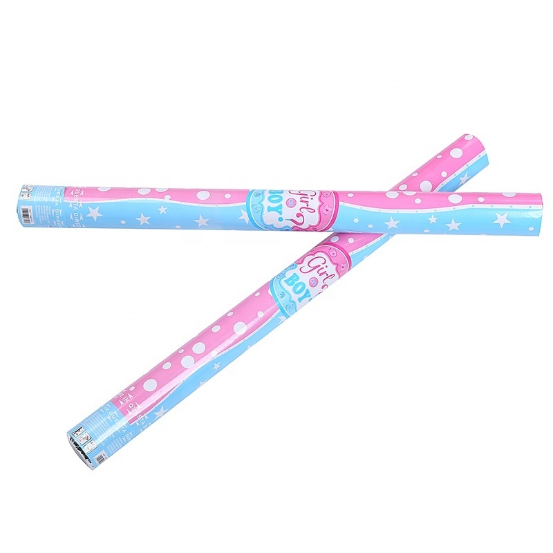 2022 latest customized Pink Blue safe and friendly confetti cannon for celebration party