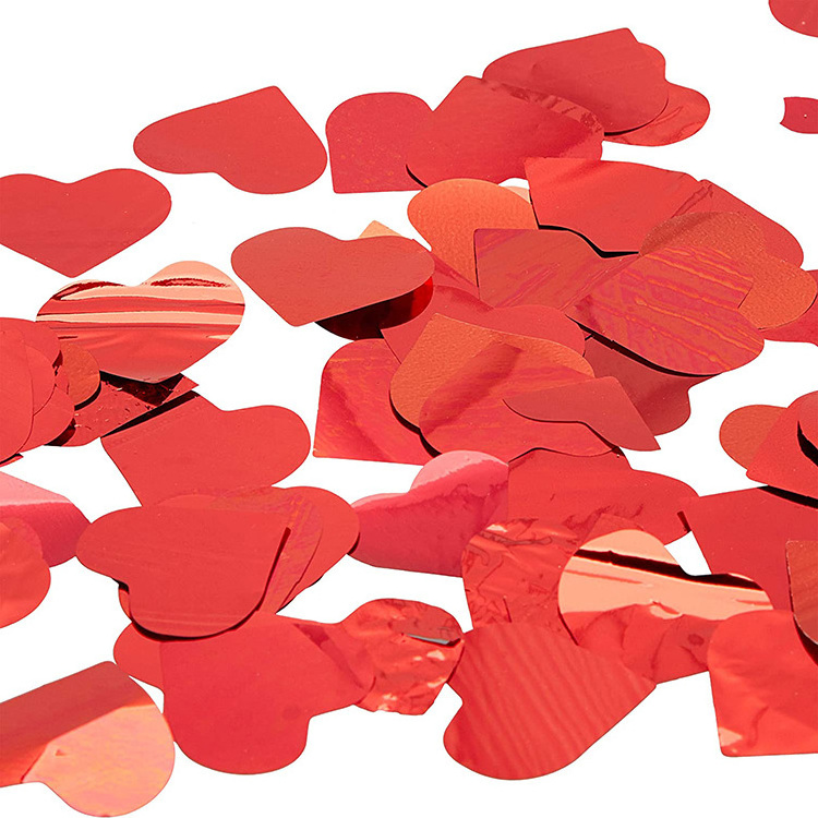 Stylish 40 cm red heart biodegradable popper shooter wedding party confetti cannon