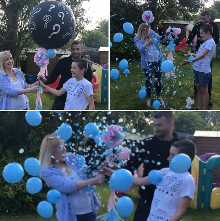 Fashionable Baby Gender Reveal Party Poppers Reveal Confetti Cannons For Celebration