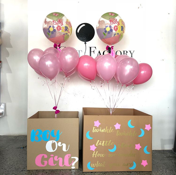 Fashionable Baby Gender Reveal Party Poppers Reveal Confetti Cannons For Celebration