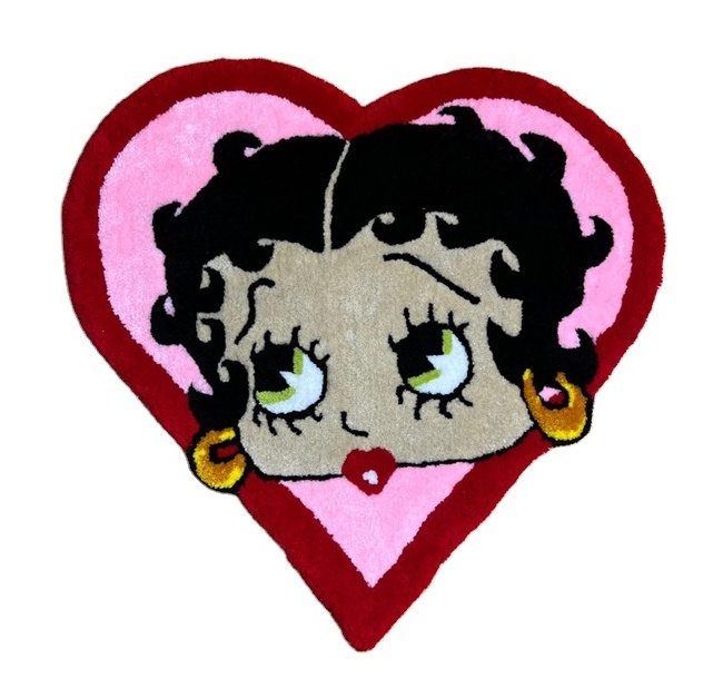 Factory Drop Shipping Custom Handmade Tufted Betty Boop  Rug Custom  Rug Luxury Tufted Designer Logo Carpet