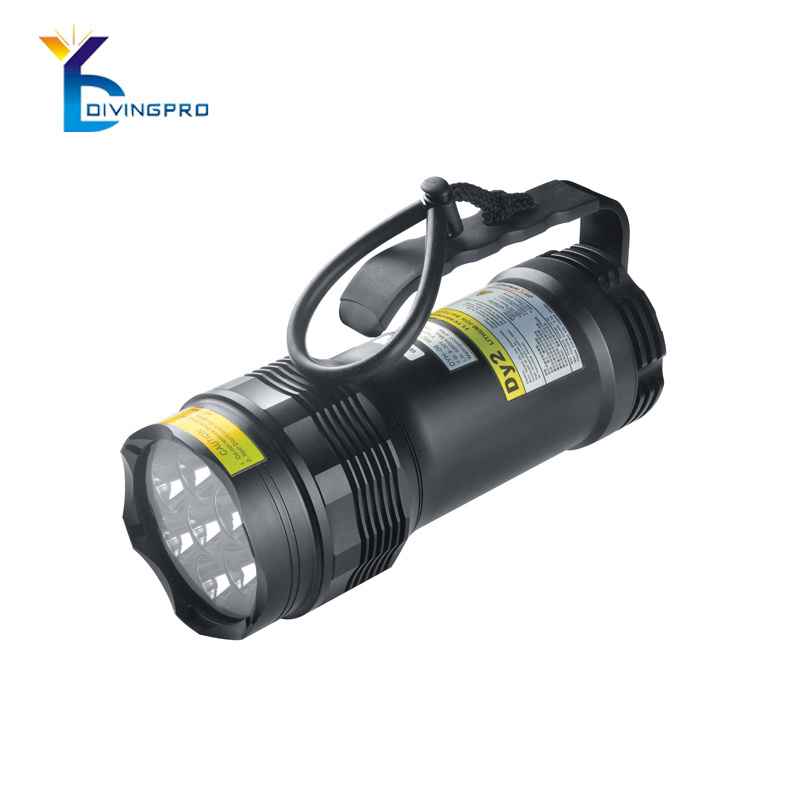 Most powerful LED  diving flashlight 5000lm underwater diving torch lighter