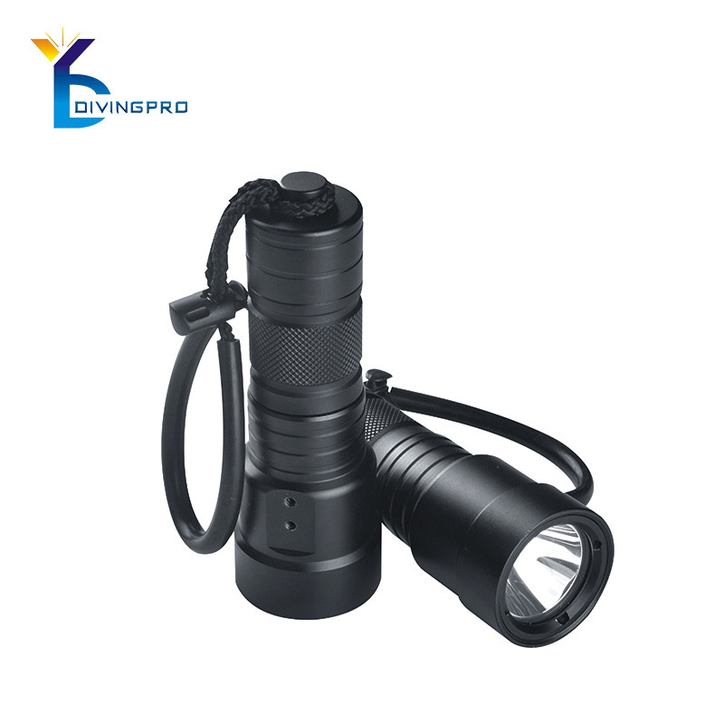 led diving flashlight high power XHP35 diving flashlight torch rotary switch