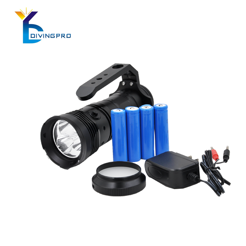 Rechargeable underwater dynamics diving signal light xhp70 fish light