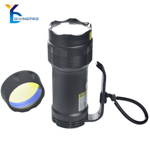 high quality flashlight rechargeable 5000lumen IP68 super bright DIVING flashlight