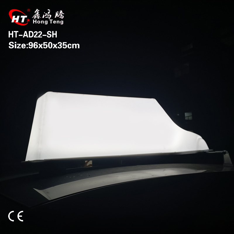 Food delivery car topper taxi top sign display roof top light box with CE