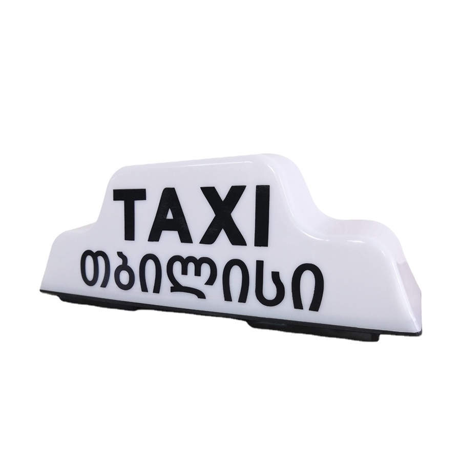 Free printing custom phone number  car taxi top advertising light boxes