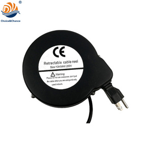 600-3000w electrical supply customize plug Automatic Retractable Cord Reel Power Cable Retractor