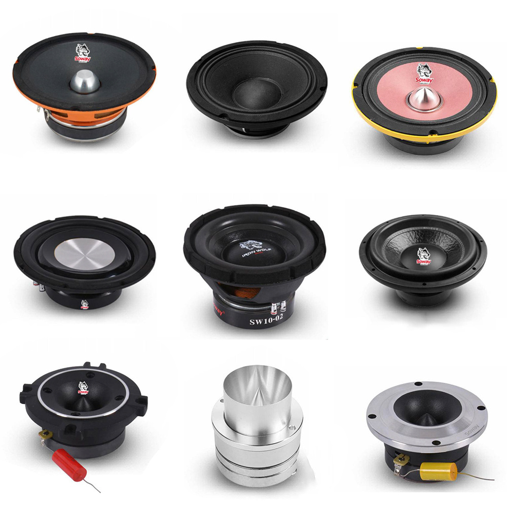 Hanson OP-T High end 800W 6.5 Inch 4 ohms Neodymium Tweeter Full Range Coaxial Speakers for Car Audio Speakers