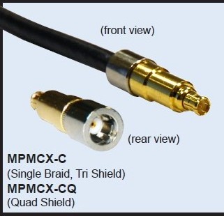 MPMCX-CQ male for MINI Coaxial cable RG59 BELDEN MPMCX CQ