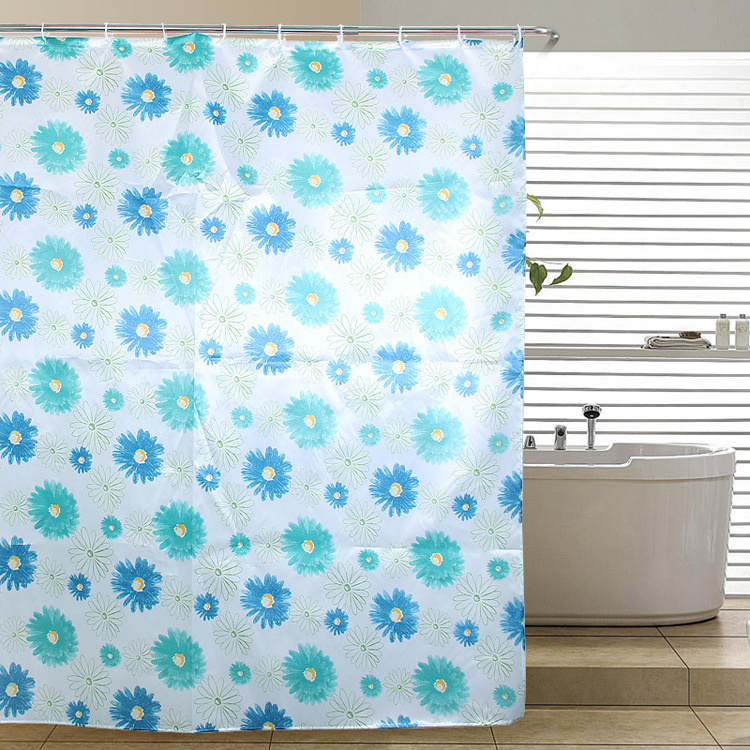 wholesale Cute Dolphin Penguin print polyester  fabric bathroom shower curtain