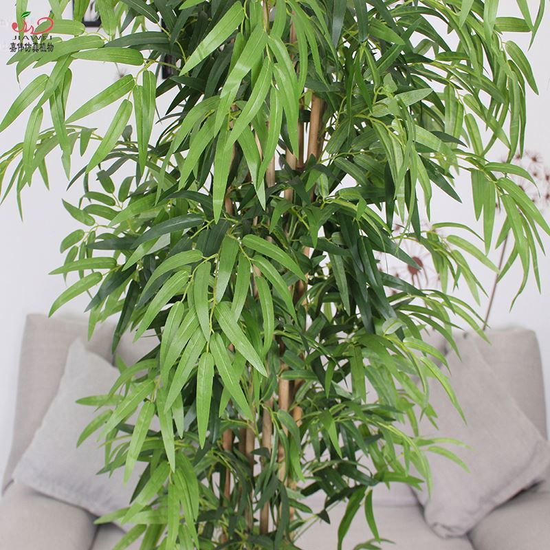 China supplier 1.8m middle size green plants artificial bamboo potted, wholesale indoor home decorative artificial bamboo plant