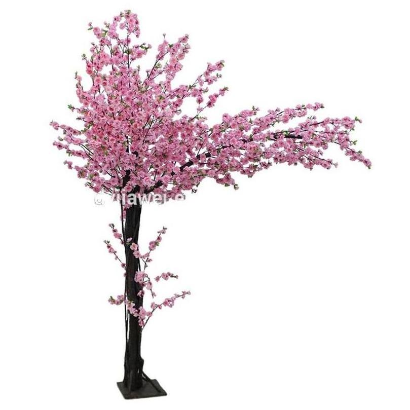 JIAWEI Fake Plants Vine Purple Tree Orchid Outdoor Cheap Wholesale Ceiling In Bulk Marigold Fake Babys Breath Trees Flowers