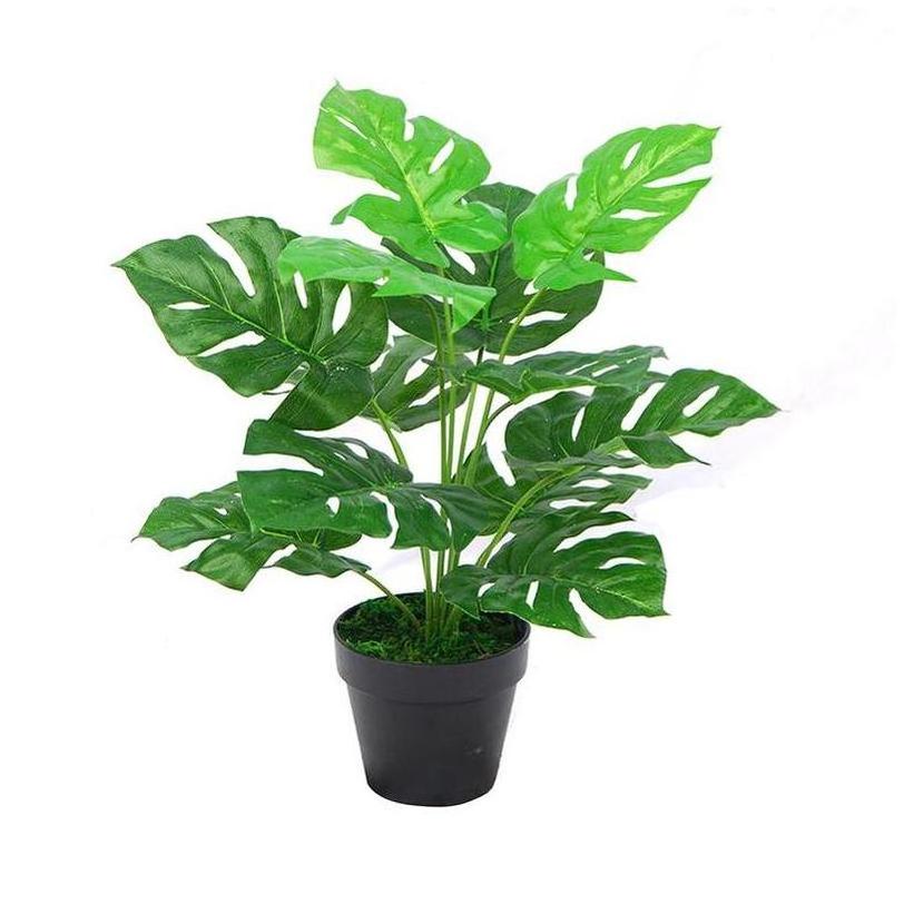 Artificial Plants Coconut Palm Faux Hight Quality White Green Wall Centerpiece Tree Orchid Mini Artificial Plants