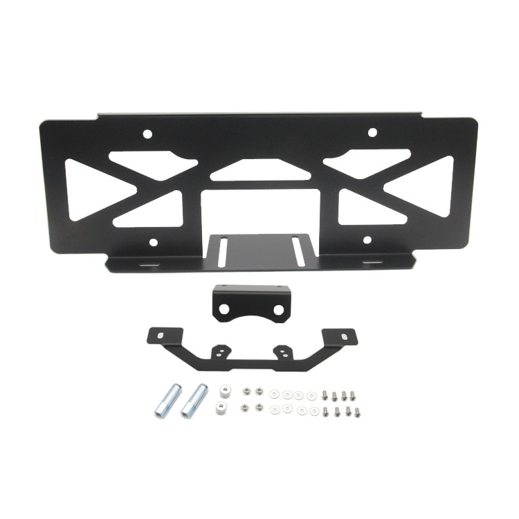 Black  Spare Tire Mount License Plate Rear Plate License Relocation Bracket For Jeep Wrangler JL2018-2023