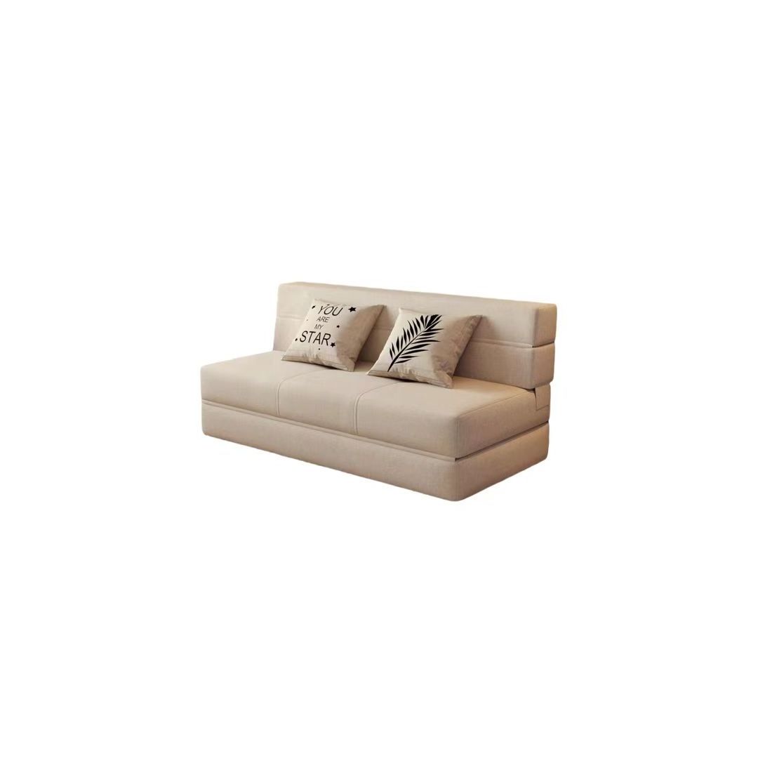 Foldable Small Sofa, Tatami Bed Dual-purpose Single Double Small Unit Foam Sofa Bed