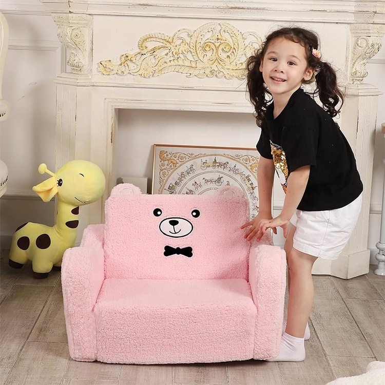 high quality Modern style medium density foam sponge filled sofa children furniture  sofa chair for sale