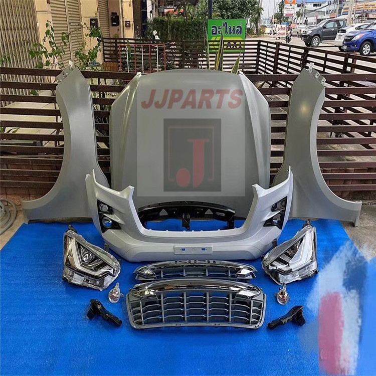 New Arrival Car Bumper Grille Headlights Whole Body Kit For Isuzu Dmax 2012 Upgrade to 2020