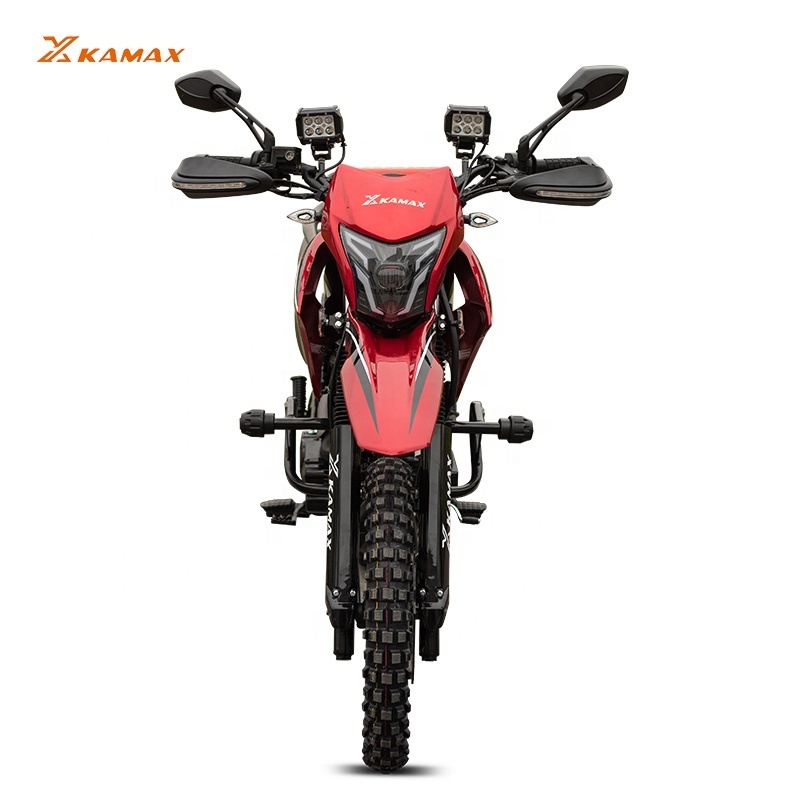 KAMAX Supermoto Enduro Cross On-Road Motorcycle 4 Stroke 200CC Engine Dirt Bike For Adult