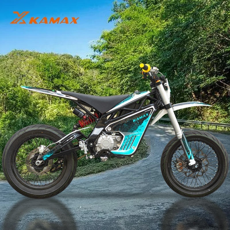 Kamax High Quality 72v 150a 3000w 5000w 8000w Powerful Electric Dirt Bike Fat Moped 50cc Tire Electric Motocicleta For Adults