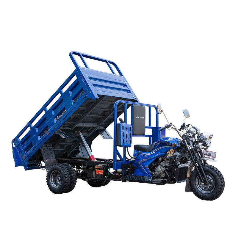 KAMAX Chinese Factory Tipper Five Wheel Tricycle Motorized Gas Powered 300cc Self Loader Three Wheel Cargo Tricycle Manufactures