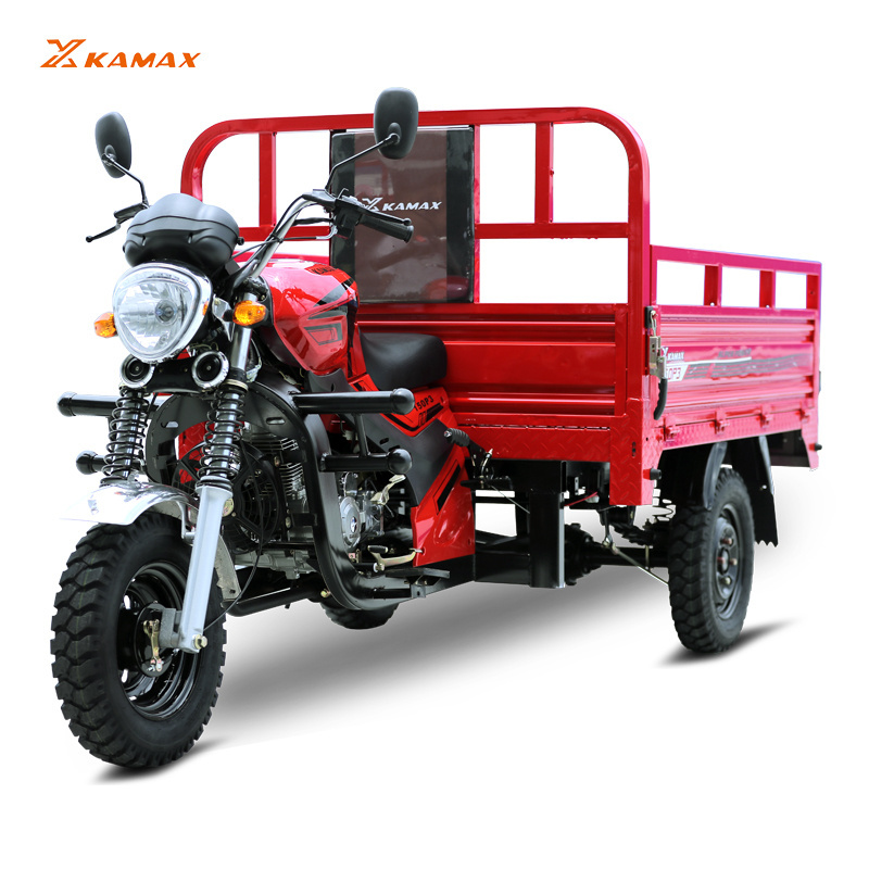 KAMAX popular economic 150cc motorized three wheel cargo tricycle 3 wheel motorcycle gasoline