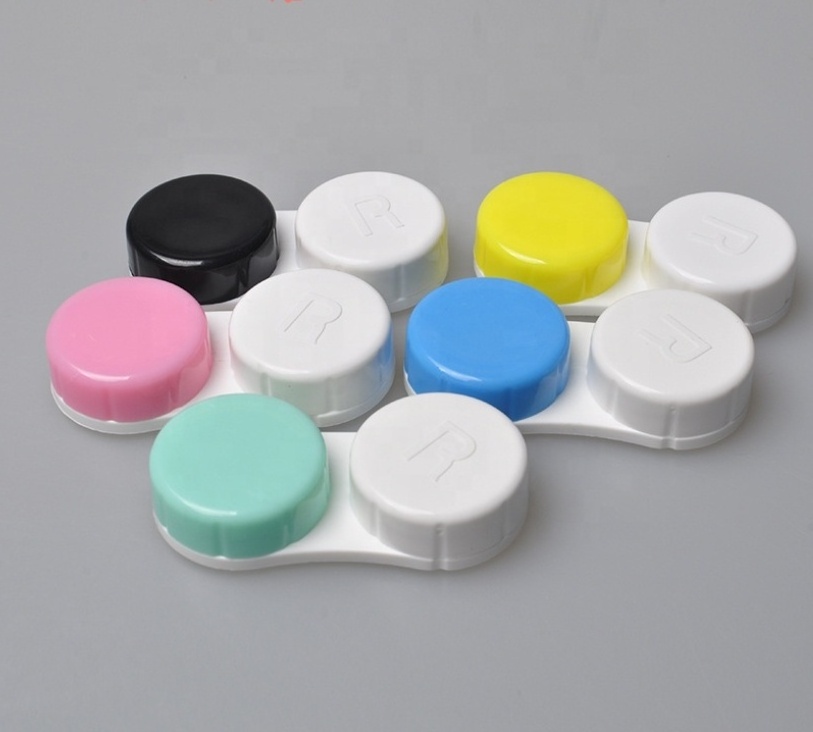 Colorful Contact Lenses Plastic Case Portable Cheap Contact Lenses Cases High Quality Colorful Plastic case