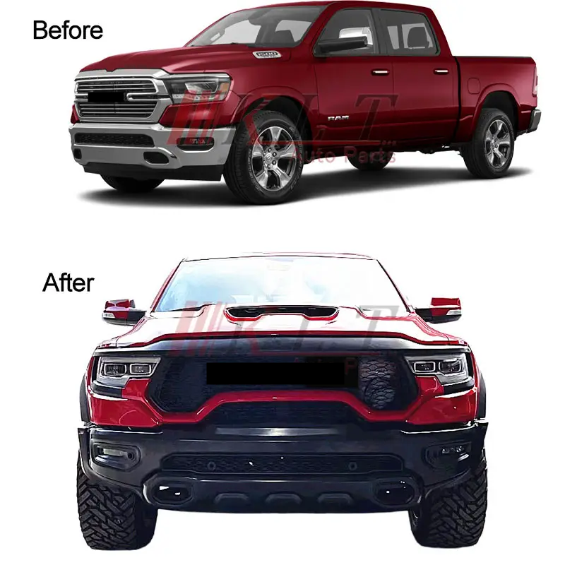 KLT Car Bumpers Upgrade Trx Conversion Body Kits For Dodge Ram 1500 2019 2020 2021 2022 Trx Kit Accessories