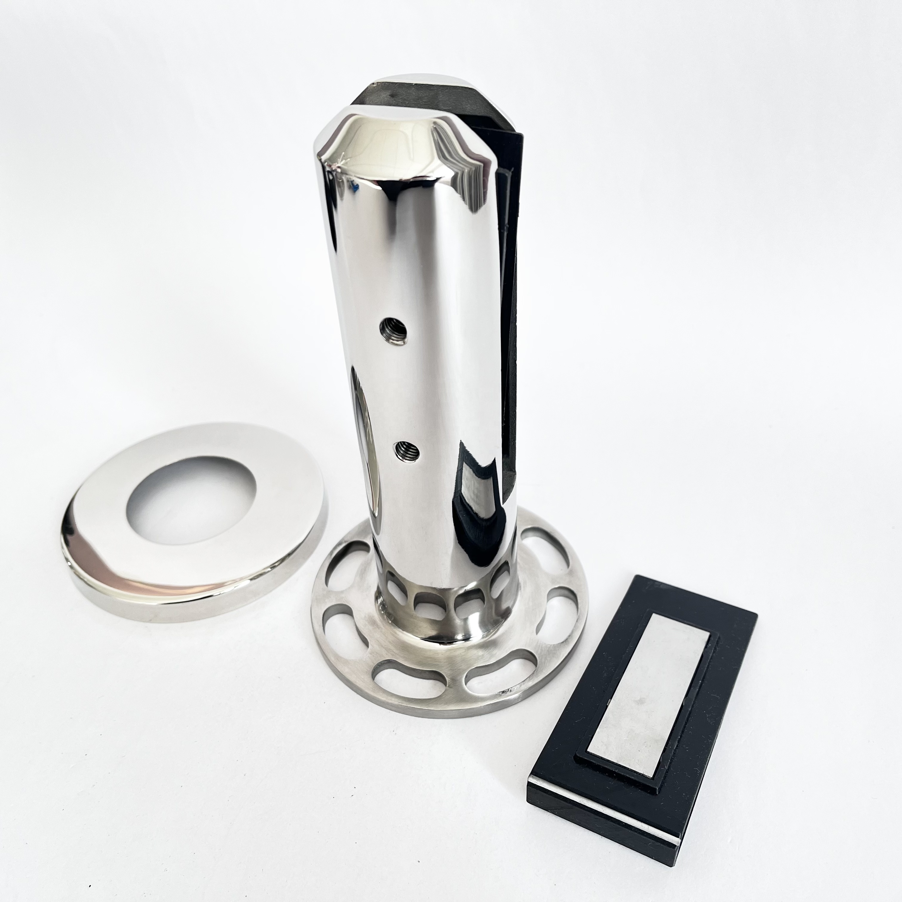 Side Mount Spigots Stainless Steel Glass 12 mm Spigot Leg Fitting Glass Frameless Glass Railing Spigot Handrail