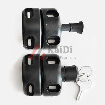 Yard magnetic connector smart lock child magnetic lock black plastic gate latch