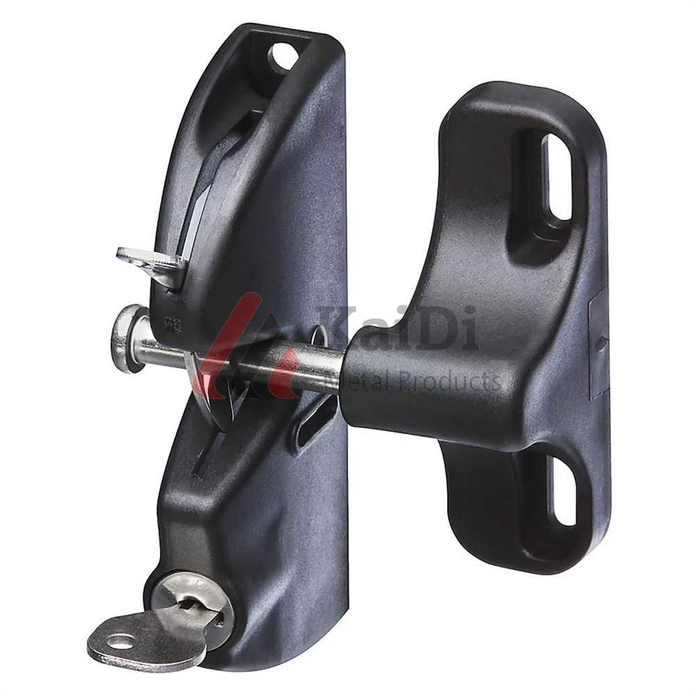 Yard locking gate latch 2 sided gate latch vinyl lock zinc door lock